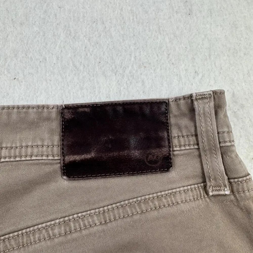 AG Adriano Goldschmied Jeans Mens Size 32x34 Brown The Graduate Tailored Leg